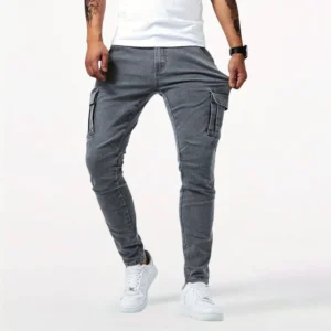 Richard™ - Denim Stretch Cargo-Hose