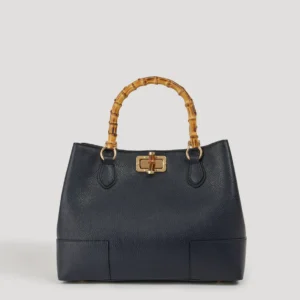 Borsa Bamboo Babe in pelle Dollaro Blu Navy