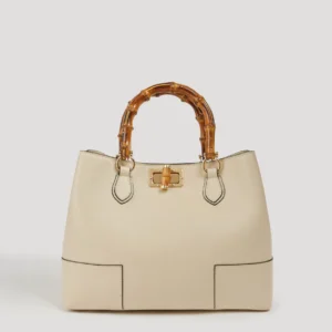 Borsa Bamboo Babe in pelle Dollaro Beige
